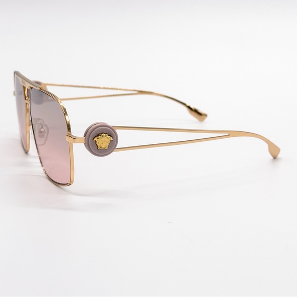 NEW VERSACE MOD 2269 1002/7E GOLD VE2269 1002/7E WOMEN SUNGLASSES VE2269 1002/7E - Picture 6 of 11